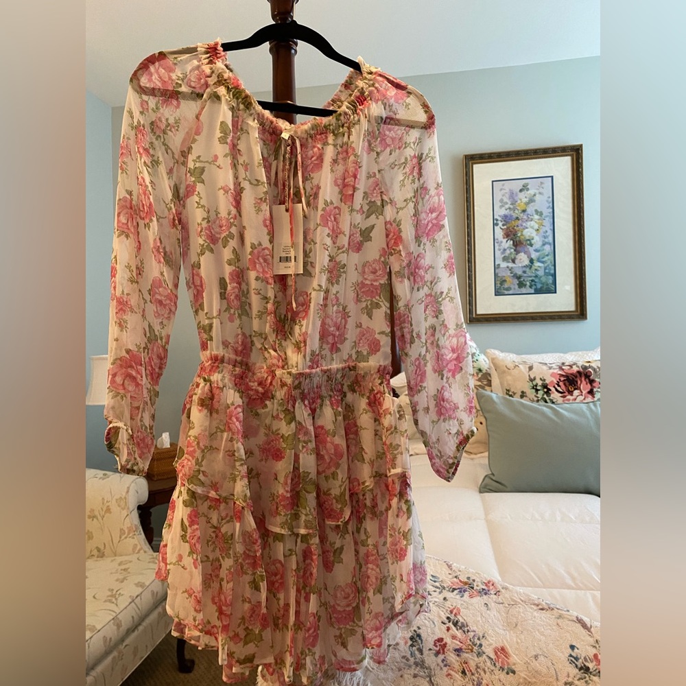 LoveShackFancy Popover Dress/Blushing Rose